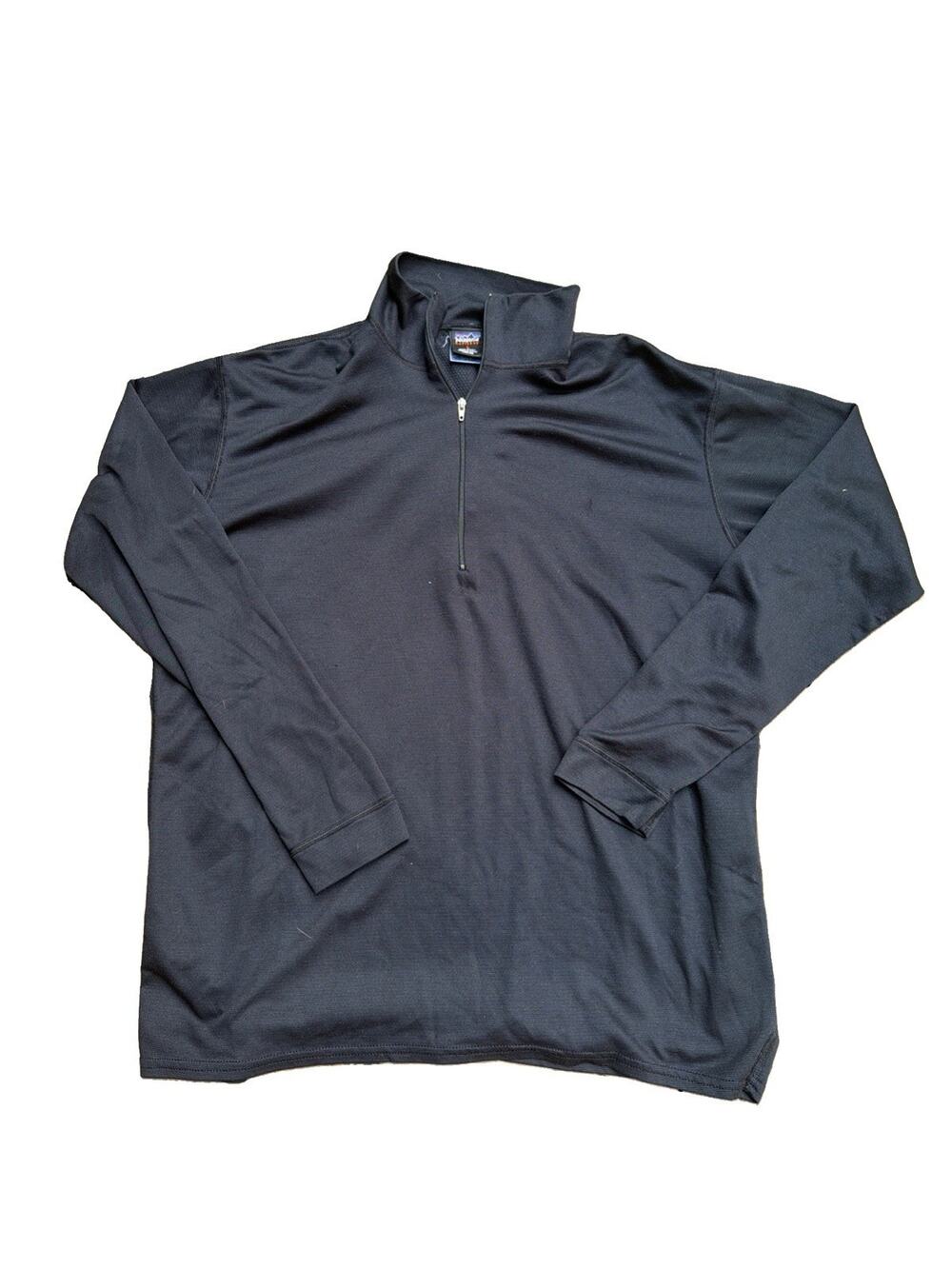 Vintage Patagonia Capilene 1/4 Zip Pullover Mock Neck Black Men's L Made in USA